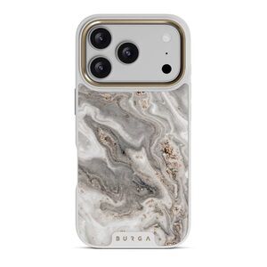 SOLD Burga Snowstorm Grey Marble iPhone 17 Pro Case Elite Light MagSafe